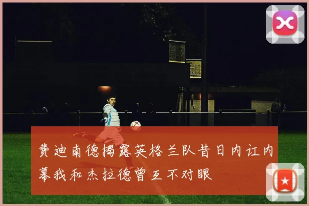 费迪南德揭露英格兰队昔日内讧内幕我和杰拉德曾互不对眼